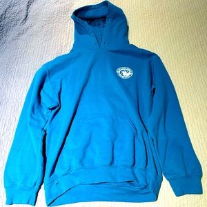 Men’s Medium Blue Hoodie with Graphic Design